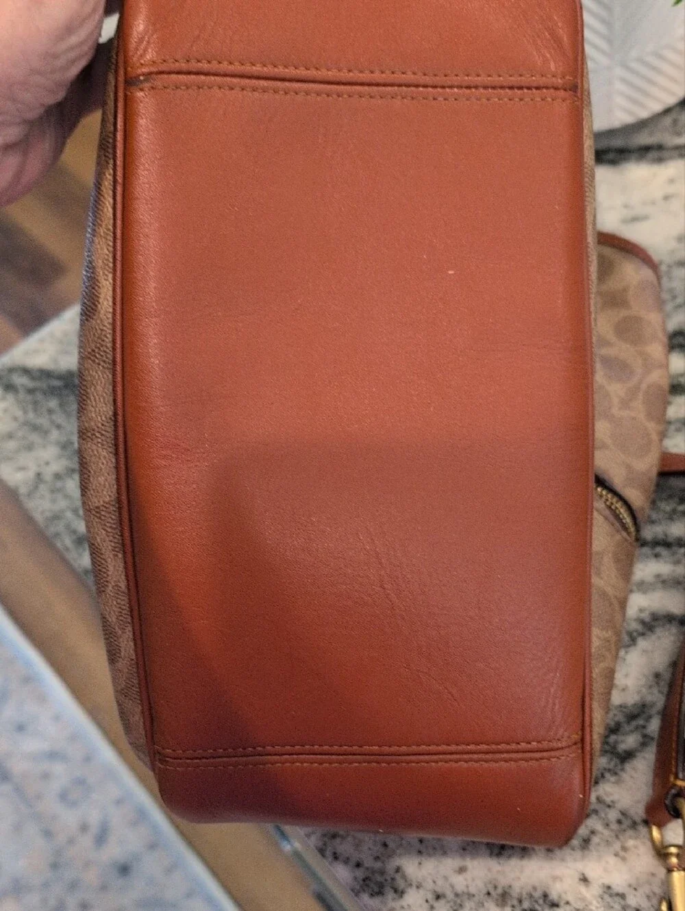 Coach Cary Signature Canvas And Leather Hobo Bag